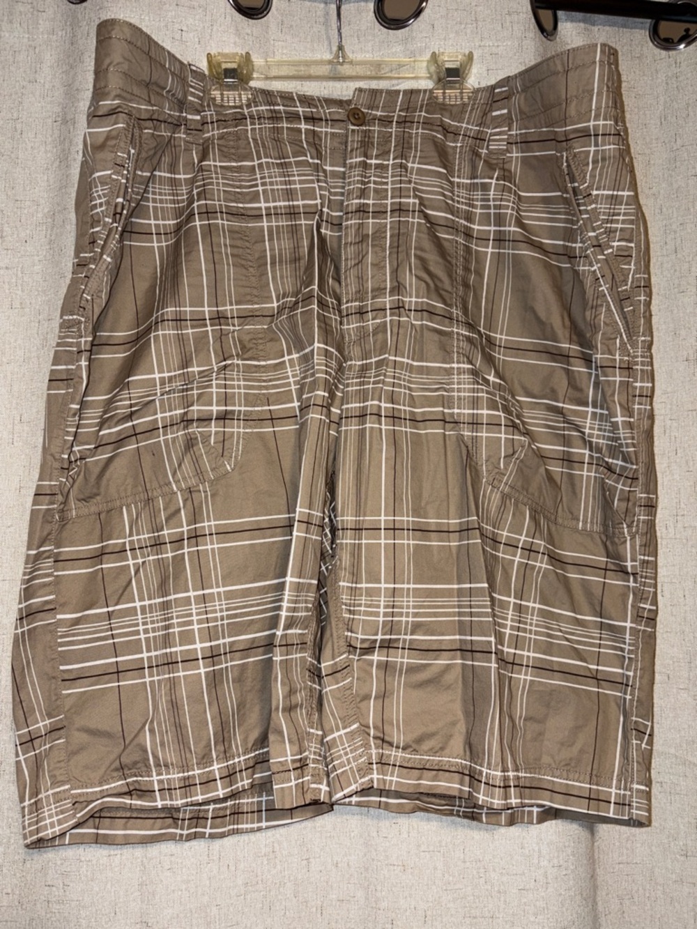 Nike Brown Plaid Cargo Shorts
